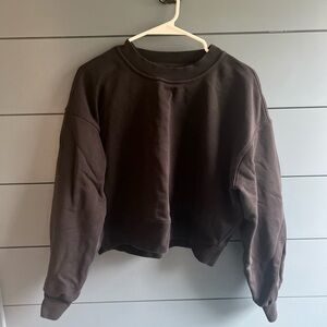 Lululemon perfectly oversized cropped crew French Terry